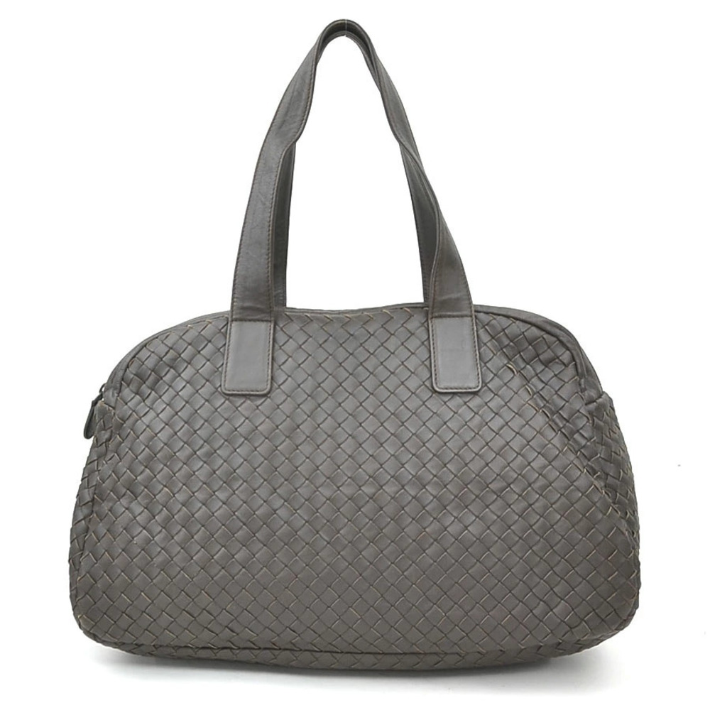 Bottega Veneta handbag Intrecciato leather brown